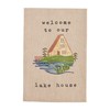 Mud Pie Welcome Embroidery Lake Towel; 21" x 14"