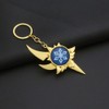 MTUERANC Keychain, Genshin Impact Vision Keychain, God's Eye Keyring, Gold-plated