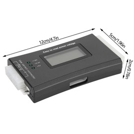 KooingTech Power Supply Tester for PC, 20/24 4/6/8 Pin Computer PC Power Supply Tester with LCD Display