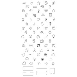 Simple Stories Carpe Diem Photopolymer Clear Stamps-Get It Done