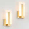 Joosenhouse Modern LED Wall Sconce Set of 2, Brass Warm