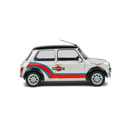 Solido Mini Cooper Martini EVO - High Quality Diecast 1:18 Scale Model Car, Iconic Rally Classic for Collectors & Motorsport Fans
