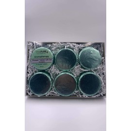 Spa Pure Shower Steamers Aromatherapy: Gift Set, 6 Individually Wrapped Tablets, XL, 4 oz, SAGE foils, Makes an Amazing Gift (Eucalyptus) (6 Count) Pack of 1