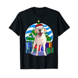 Labrador Retriever Funny Santa Christmas Tree Decor Gift T-Shirt