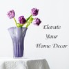8'' Blown Glass Flower Vase for Home Wedding Modern Centerpieces