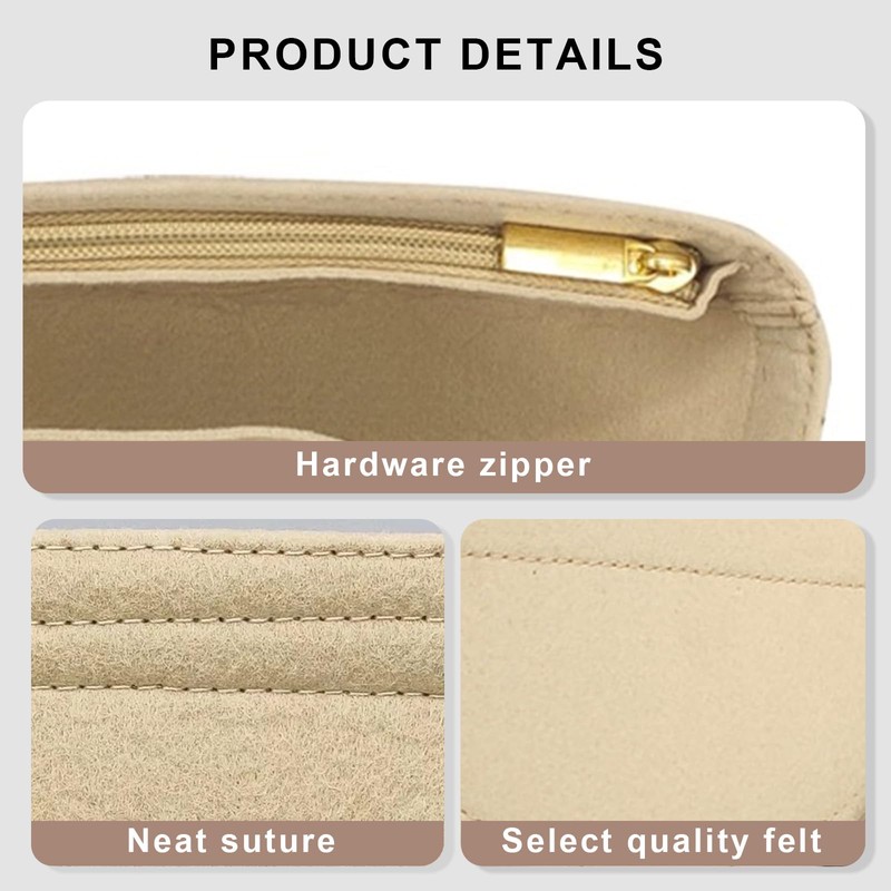 Lckaey Purse Organizer Insert for Loop Hobo Bag Organizer Insert