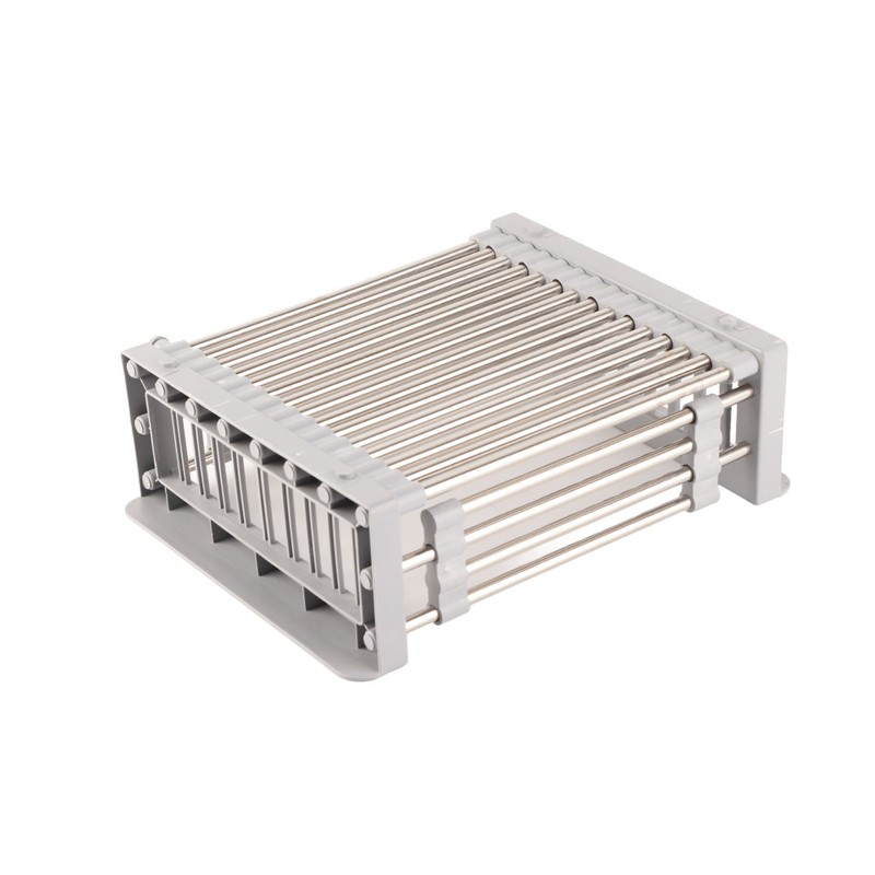 Expandable Sink Drainer Retractable Drain Rack Sink Organizer for Dishes