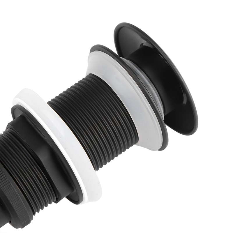 Kitchen Bathroom Basin Sink Solid Brass Popup Drain Stopper Black