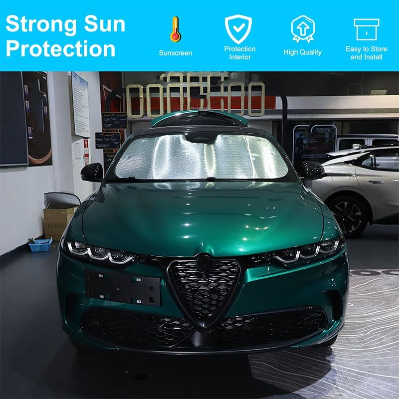 Car Foldable Car Sun Visor Compatible with Alfa Romeo Tonali,