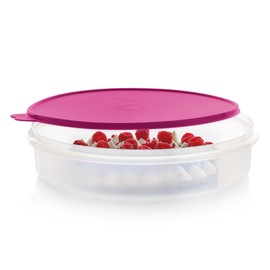 Tupperware 12" Round Container with Seal (Raddish)