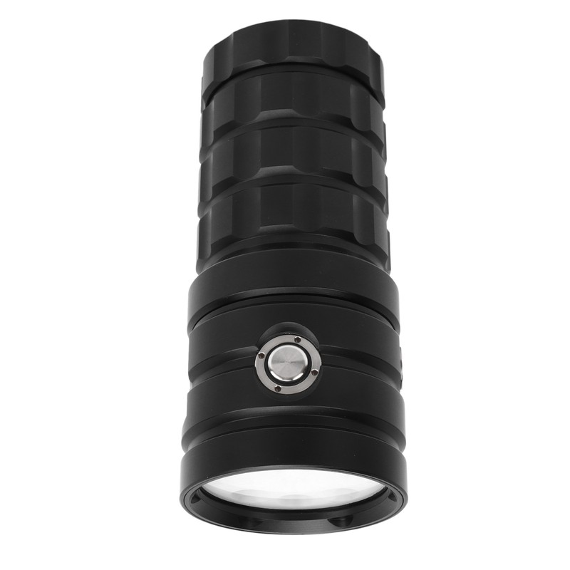 Diving Flashlight Super Bright Flashlight 18000LM Aluminum Alloy IPX8 Waterproof