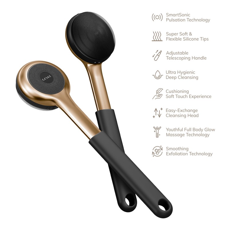 GESKE Sonic Full-Body Brush & Intensive Exfoliator | 8 in