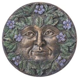  StealStreet Greenman Plaque Spring Collectible Figurine