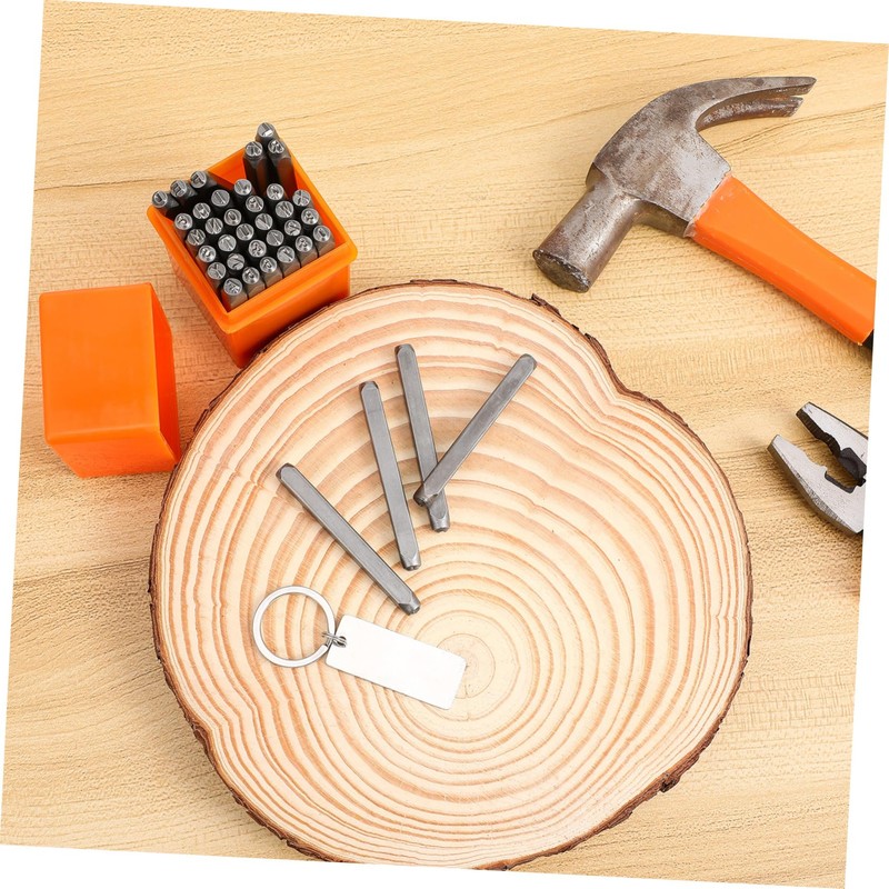 DOITOOL 1 Set Metal Stamping Kit Letter and Number Punch