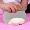 TINMIX Dough Scraper, Stainless Steel Dough Pastry Scraper Cutter Chopper