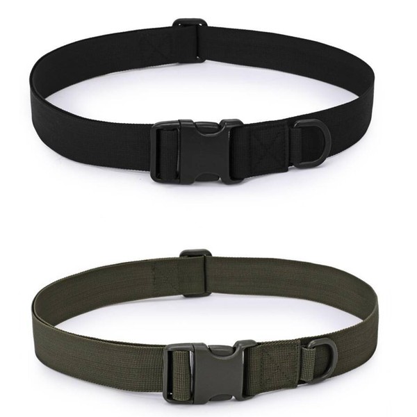 ZAHD Pack of 2 Belt Combat Belt for Airsoft Outdoor Molle Belt Military Tactical Belt Nylon Adjustable Tactical Adjustable Security Belt Outdoor Mountaineering Belt for Outdoor Activities