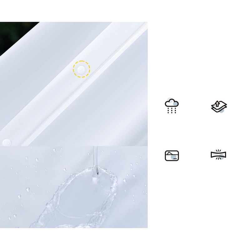 Bombinate Raincoat, Storage Bag Included, Hat, Rain Poncho, Unisex, Translucent,