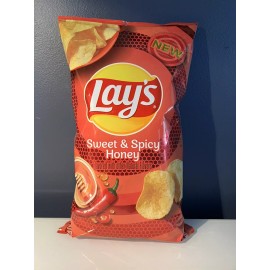 Lays 🟠 Brand New Exclusive Lays Sweet & Spicy Honey Potato Golden Crunchy Chips