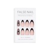 Sethexy Abstract Stiletto False Nails Nude Pink Nails Stick On