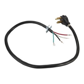 Whirlpool PT400 Genuine OEM Power Cord For Ranges 4 Feet Black replaced W10834026 74003423 9755404 9781287 9755191 4392902