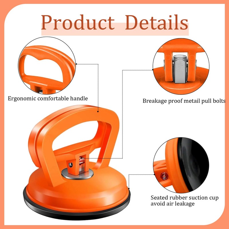 FveVqe 4 PCS Dent Puller, Powerful Car Dent Puller, Car