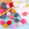 lahnao 160 Pcs Colourful Pom Poms, 15mm Pompoms for Crafting,