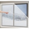 Velcro Windproof Vinyl Window Draft Blocker Cold Protection Small Window Curtain Windproof Vinyl 75x100 2ea