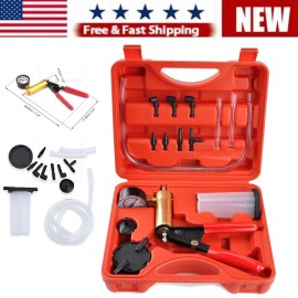 Unbranded Hand Held Vacuum Pump Pressure Tester Kit Car Brake Fluid Bleeder Tool Set