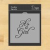 It's A Girl Cookie and Craft Stencil by Designer Stencils