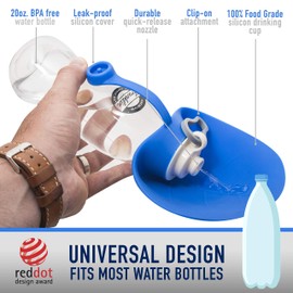 Franklin Pet Supply Easy Drink Portable Pet Water Bottle - Travel Dog Water Bottle - Portable Water Dispenser - BPA Free