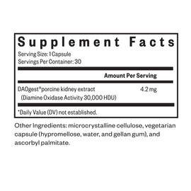 Seeking Health Histamine Digest - Formerly Histamine Block, DAO Enzyme Supplement for Histamine Food Intolerance, Supports Digestive Health, Upset Stomach, Vegetarian (30 Capsules)*