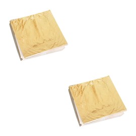 Healeved 200pcs Imitation Foil Paper for Home Lightweight Decorative Supplies for Gilding Crafting Painting and Furniture Restoration