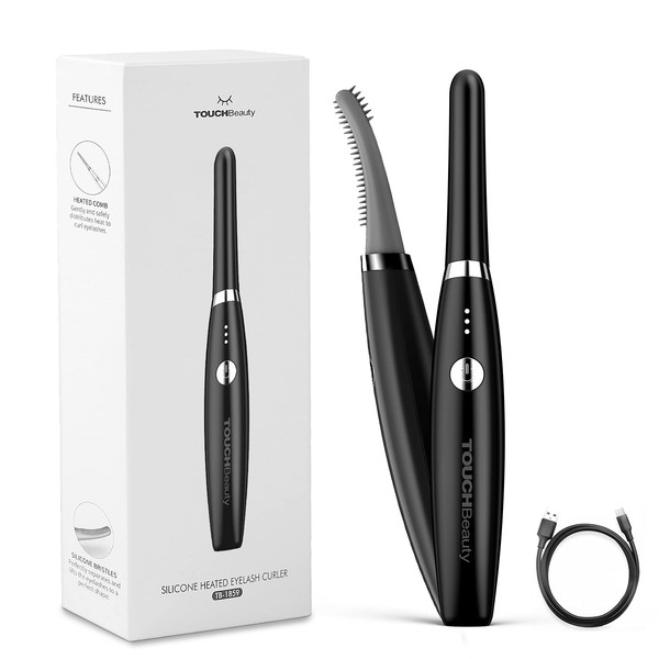 Electric Heated Eyelash Curler,TOUCHBeauty Rechargeable Lash Curler,Portable Heated Eyelash Curler,