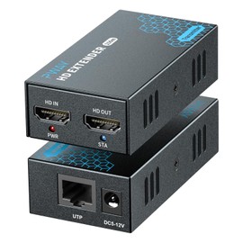 1080P@60Hz HDMI Extender Lan IP/TCP Local Loopout HDMI Receiver Transmitter 150m Transmission Distance HDMI Lossless Transmission Synchronous Output Surveillance Room Video Conferencing Application