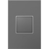 Legrand adorne 15Amp 1-Gang Pop-Out Outlet in Magnesium With Matching