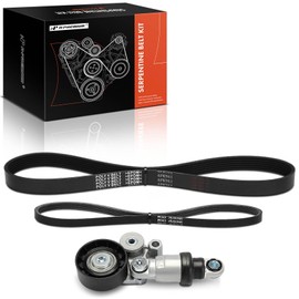 A-Premium Engine Serpentine Belt Drive Kit Compatible with Mazda CX-5 CX5 2014 2016, 3 2014-2020, CX-3 CX3 2016-2020 - 2.0L 2.5L