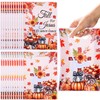 BCCSNNM 100 Pcs Fall for Jesus Gift Bags Christian Thanksgiving Treat Bags with Cross Pumpkin Religious Fall Party Favor Bags for Church Sunday School Thanksgiving Harvest Party Supplies