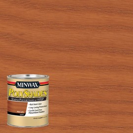 Minwax 619204444 PolyShades - Stain & Polyurethane in 1 Step, quart, Pecan, Satin