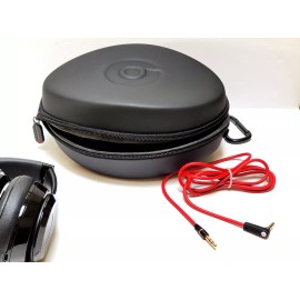 Unbranded BEATS SOLO3, SOLO2 Headphones accessories:  Raised motif Hard Case + 3.5mm Cable