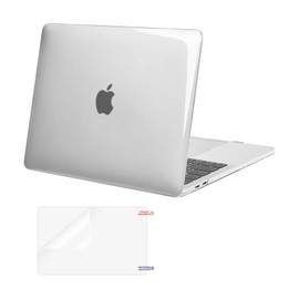 MOSISO Funda Compatible con MacBook Pro 13 Pulgadas 2024 2023 2022-2016 M2 M1 A2338 A2251 A2289 A2159 A1989 A1708 A1706 con/sin Touch Bar,Plástico Carcasa Rígida&Protector de Pantalla, Claro Cristal