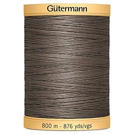 Gutermann 100% Natural Cotton Sewing Thread 875 yd. Taupe