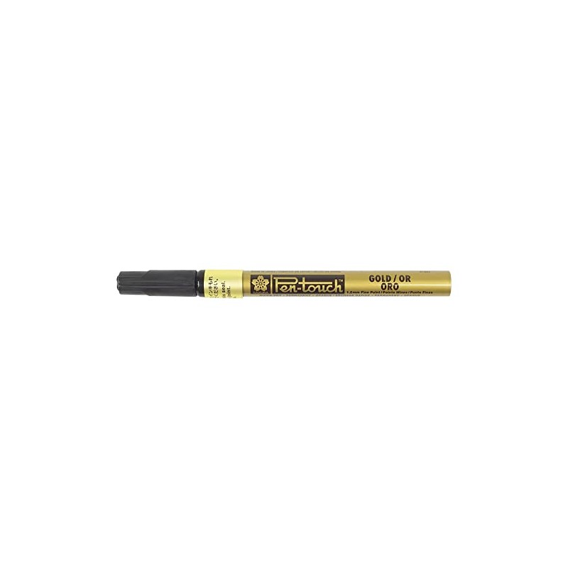 SAKURA Pen-Touch Marker fein, Lackfarbe, goldfarben, 0,02 x 4,9 x