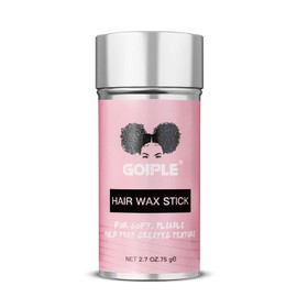 Goiple Cera Para El Cabello, Pomada Cera De Larga Duración, Palo Suavizante Y Slick Para Pelucas, Ceras De Peinado Para Cabello Volante Y Borde Frizz (2.7 Oz) Blanco