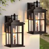 OPAXIS Outdoor Motion Sensor Light, 2 Pack Outside Sconce, Bronze