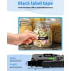 Black Label Maker Tape TZe-335 Compatible with Brother Label Maker