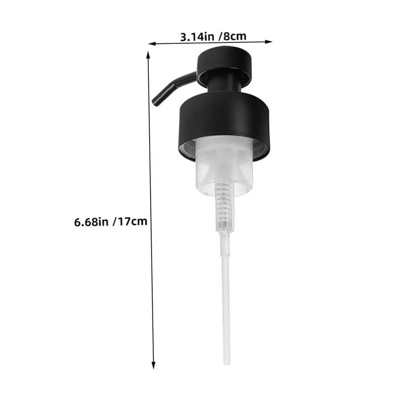 KONTONTY 2pcs Liquid Pump Dispenser Replacement Stainless Steel Soap Pump