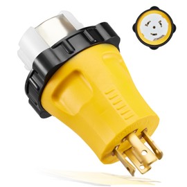 Betrusami L14-30P to SS2-50R Adapter, 30A 125/250V Twist Lock Male to 50A 125/250V RV Female, Heavy Duty Power Converter for RV Marine Campers