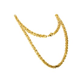 FILANGO Stainless Steel Byzantine Chain | Lobster Clasp | Men's Women's Fashion Jewellery, King Chain, Necklace, Stainless Steel