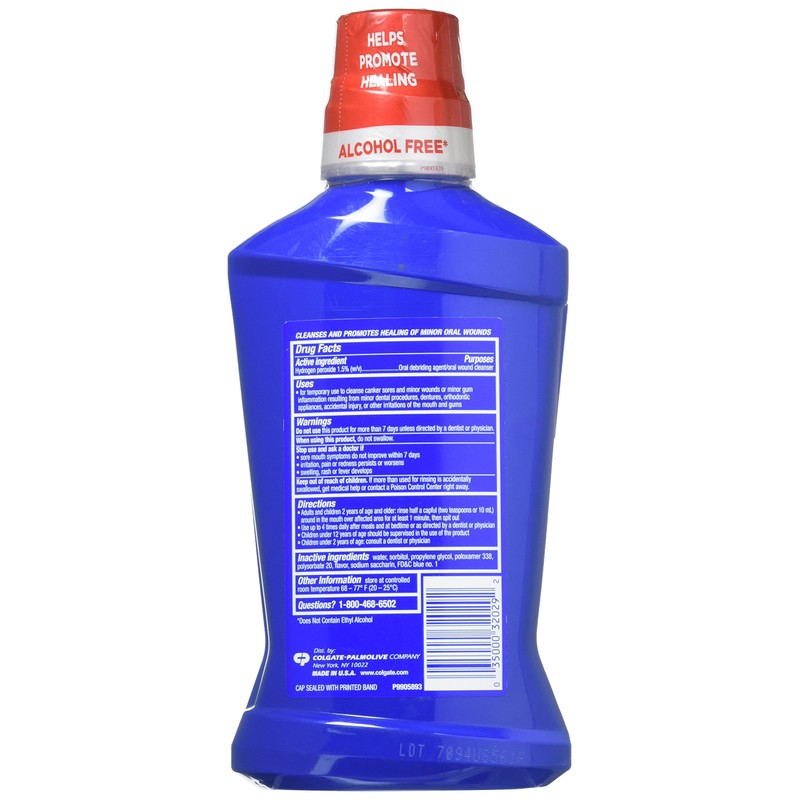 Colgate Peroxyl Mouth Sore Rinse, Mild Mint, 16.9 oz