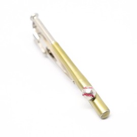 Swank T0141 Baseball Bat Tie Bar (Brown), Brass, No Gemstone